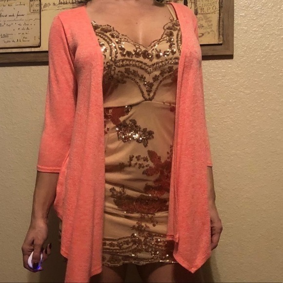 {Arizona Jeans Co} pink light weight cardigan XS/S - Picture 2 of 5